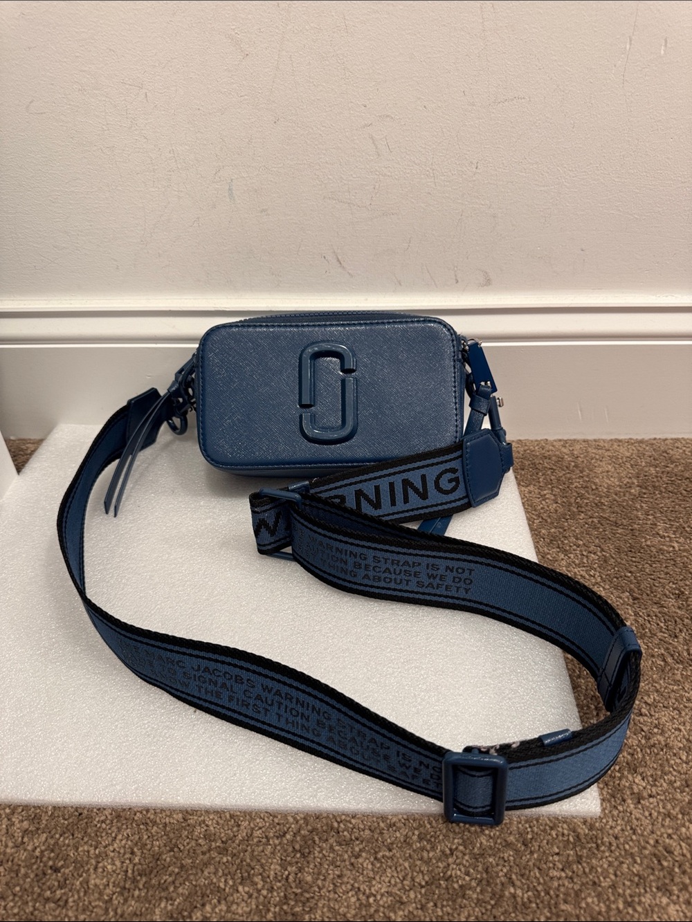 Marc Jacobs the snapshot DTM crossbody bag in Hudson River blue